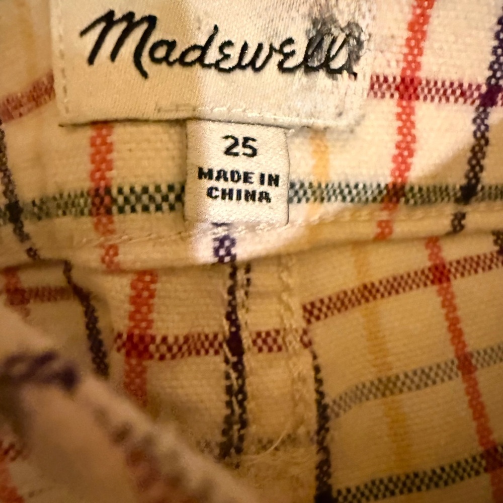 Madewell Emmett Wide-Leg Crop Pants in Rainbow Windowpan - Picture 8 of 8